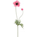 25" Anemone Silk Flower Stem -Rose (Pack of 12) - FSA123-RO