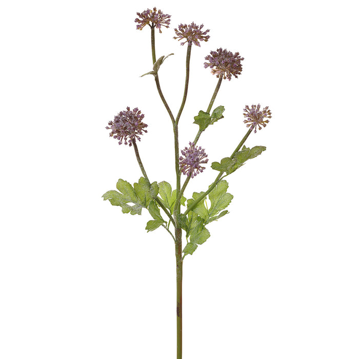 17.5" Artificial Allium Flower Stem -Purple (pack of 12) - FSA156-PU