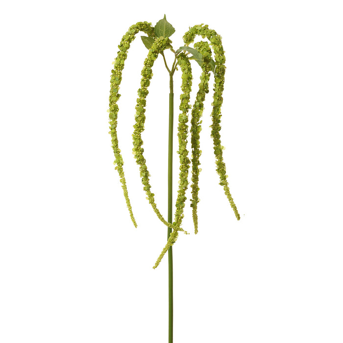 38" Hanging Artificial Amaranthus Flower Stem -Green (pack of 12) - FSA157-GR