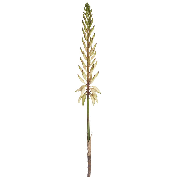 28" Artificial Agave Flower Stem -White/Green (pack of 12) - FSA175-WH/GR