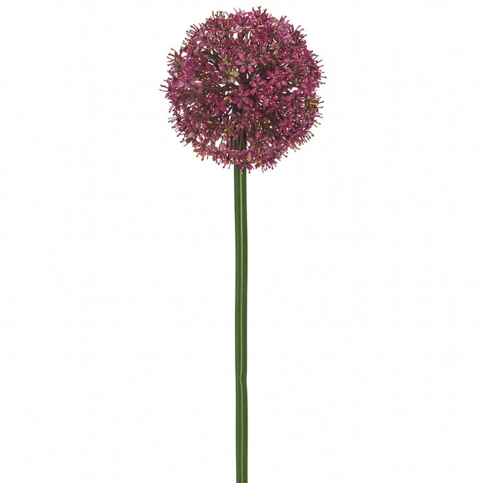 60" Allium Silk Flower Stem -Fuchsia (Pack of 6) - FSA180-FU