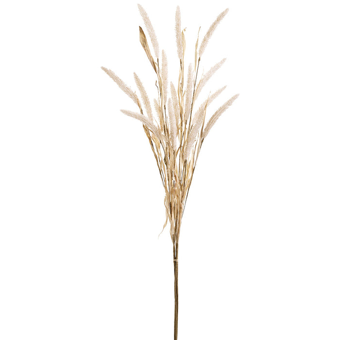 44.5" Artificial Amaranthus Flower Stem Bundle -Cream (Pack of 12) - FSA224-CR