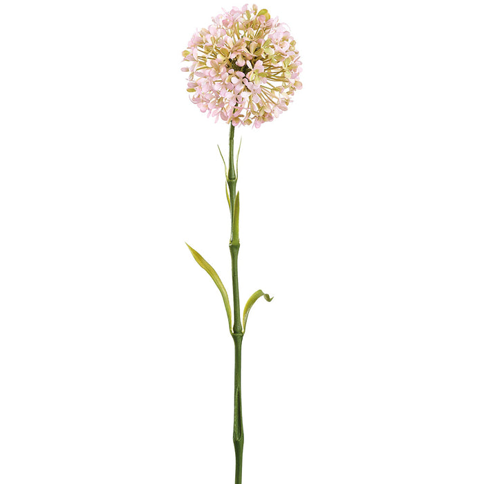 21" Allium Silk Flower Stem -Pink (Pack of 12) - FSA272-PK