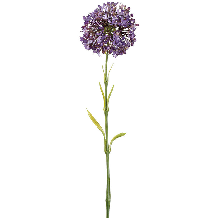 21" Allium Silk Flower Stem -Purple (Pack of 12) - FSA272-PU