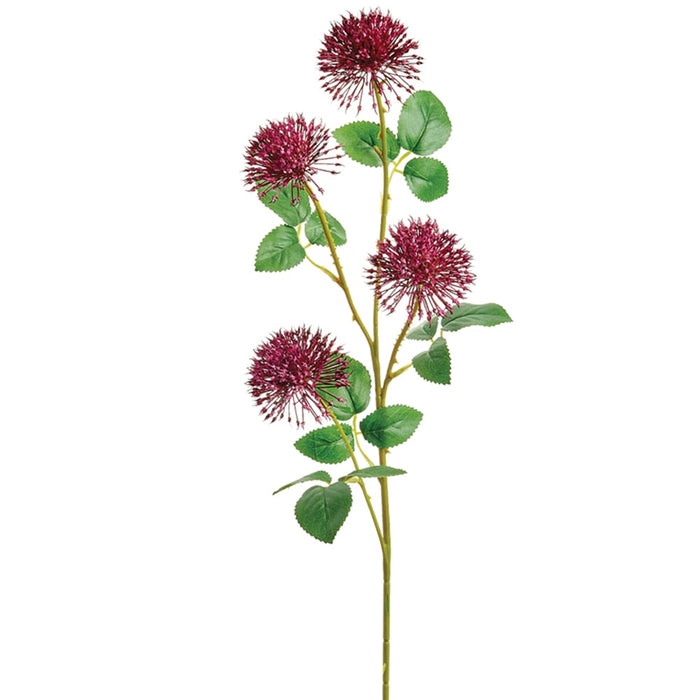 29" Allium Silk Flower Stem -Purple/Green (pack of 12) - FSA563-PU