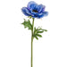 20" Silk Anemone Flower Spray -Blue (pack of 12) - FSA597-BL