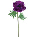 20" Silk Anemone Flower Spray -Purple (pack of 12) - FSA597-PU