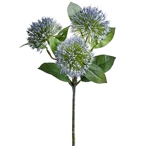 15" Artificial Chinese Sweet Gum Blossom Flower Stem -Blue (pack of 12) - FSA663-BL