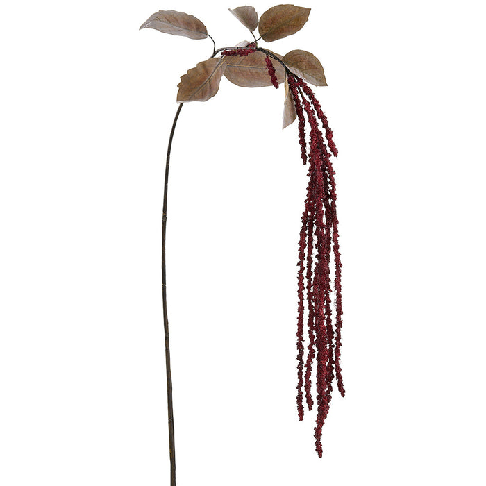 68" Hanging Amaranthus Artificial Flower Stem -Burgundy (Pack of 12) - FSA679-BU