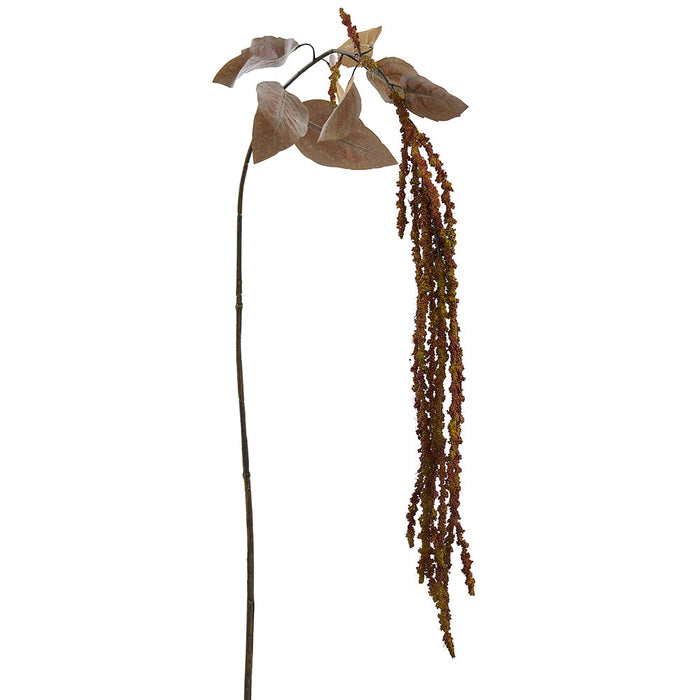 68" Hanging Amaranthus Artificial Flower Stem -Green/Brown (Pack of 12) - FSA679-GR/BR