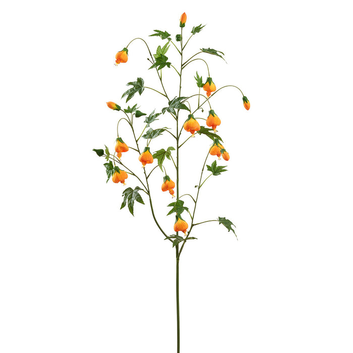 52.75" Abutilon Flowering Maple Silk Flower Stem -Yellow (Pack of 6) - FSA681-YE