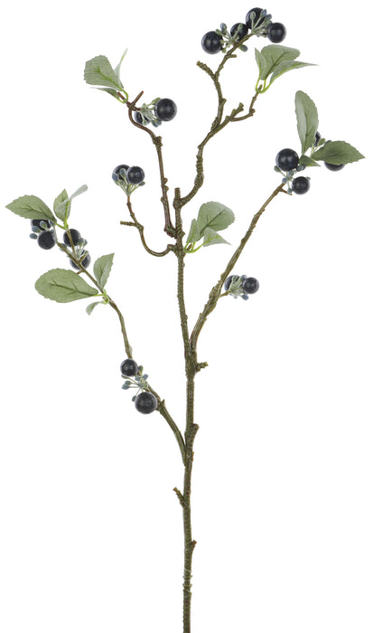 26" Artificial Berry Stem -Blue (pack of 12) - FSB026-BL