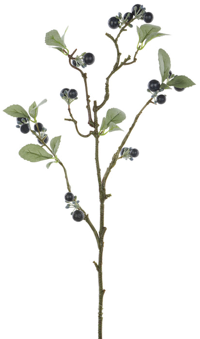 26" Berry Artificial Stem -Blue (Pack of 12) - FSB026-BL