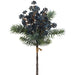 18" Artificial Berry Stem Bundle -Blue (Pack of 12) - FSB036-BL
