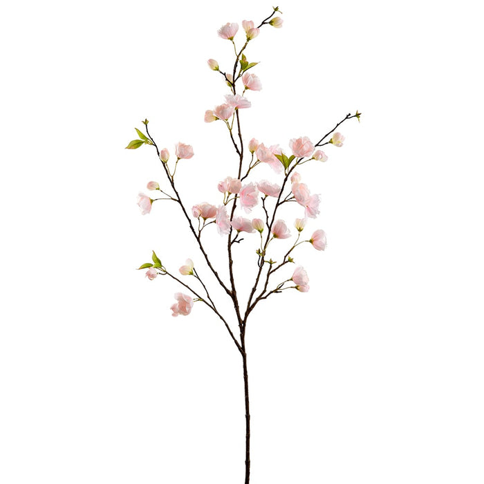 48" Silk Cherry Tree Blossom Flower Stem -Soft Pink (pack of 12) - FSB053-PK/SO