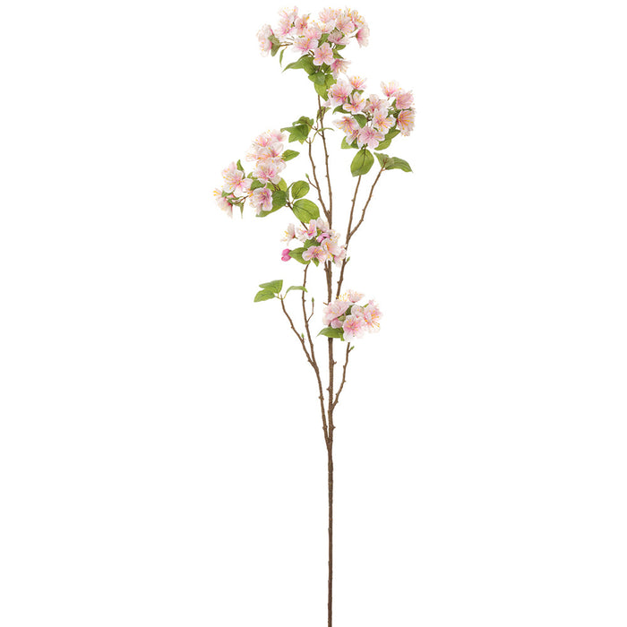45.25" Apple Blossom Silk Flower Stem -Pink/Boysenberry (Pack of 12) - FSB085-PK/BB