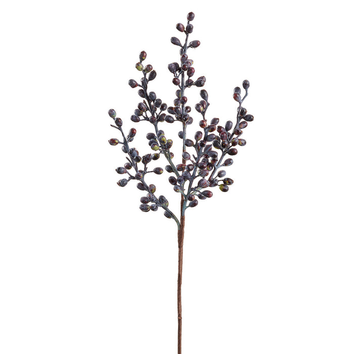 22" Berry Faux Stem -Purple (Pack of 12) - FSB088-PU