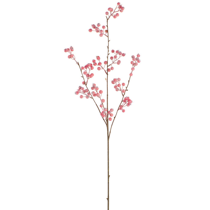 36" Faux Berry Stem -Pink (Pack of 6) - FSB094-PK