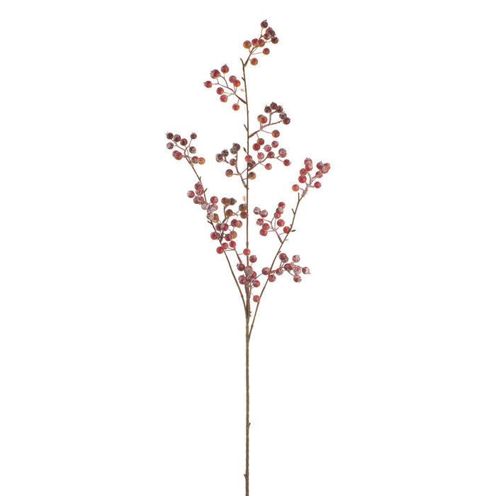 36" Faux Berry Stem -Red (Pack of 6) - FSB094-RE