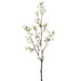 44.4" Cherry Blossom Silk Flower Stem -White (Pack of 12) - FSB140-WH