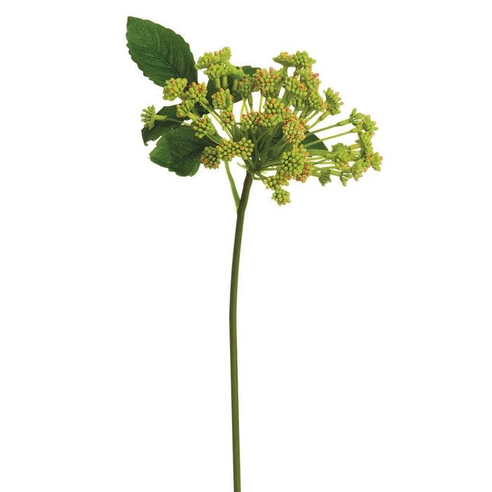 15" Budding Artificial Flower Stem -Green (pack of 12) - FSB145-GR