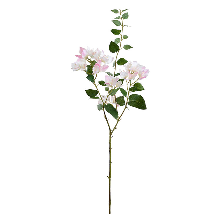 41" Bougainvillea Silk Flower Stem -Pink/Cream (Pack of 12) - FSB162-PK/CR