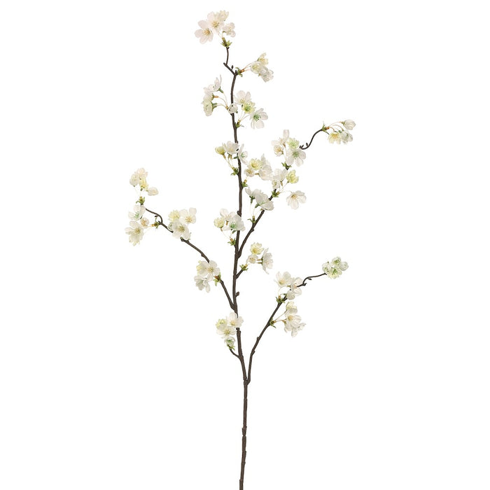 36" Silk Quince Blossom Flower Spray -Cream (pack of 12) - FSB166-CR