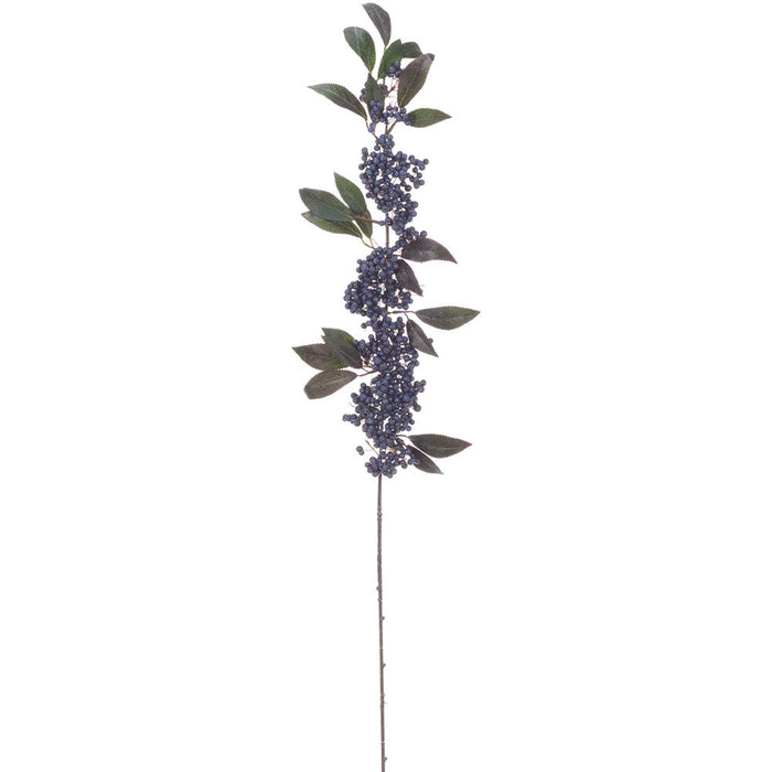 38" Hanging Berry Artificial Stem -Blue (Pack of 12) - FSB169-BL