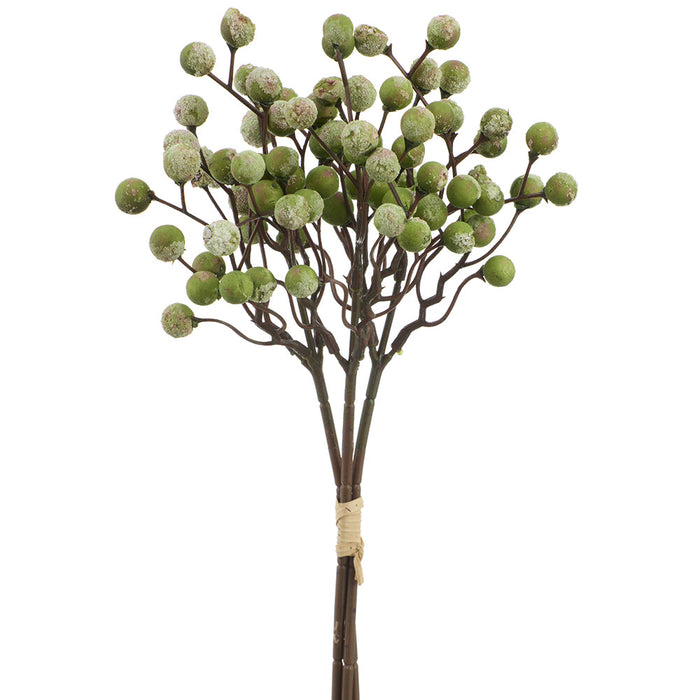 14" Berry Artificial Stem Bundle -Green (Pack of 48) - FSB173-GR