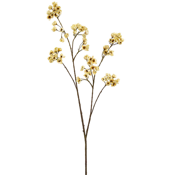 37" Mini Blossom Silk Flower Spray -Cream (Pack of 12) - FSB184-CR