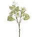30" Blooming Brunnera Silk Flower Branch Stem -White (Pack of 6) - FSB195-WH