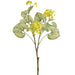 30" Blooming Brunnera Silk Flower Branch Stem -Yellow (Pack of 6) - FSB195-YE