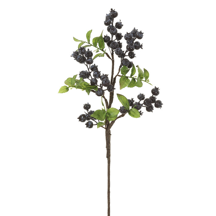 20" Artificial Berry Stem -Blue (Pack of 12) - FSB231-BL