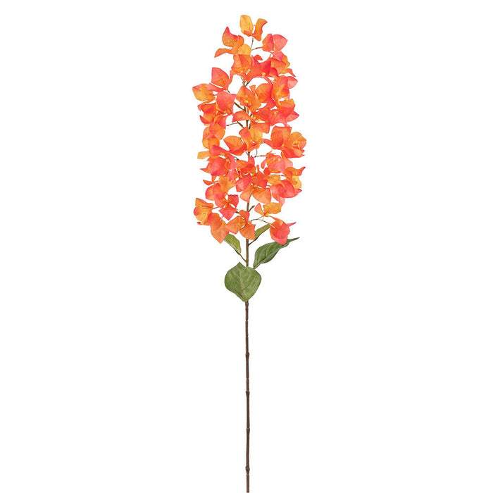 37" Outdoor UV-Resistant Artificial Bougainvillea Flower Stem -Coral (Pack of 12) - FSB249-CO