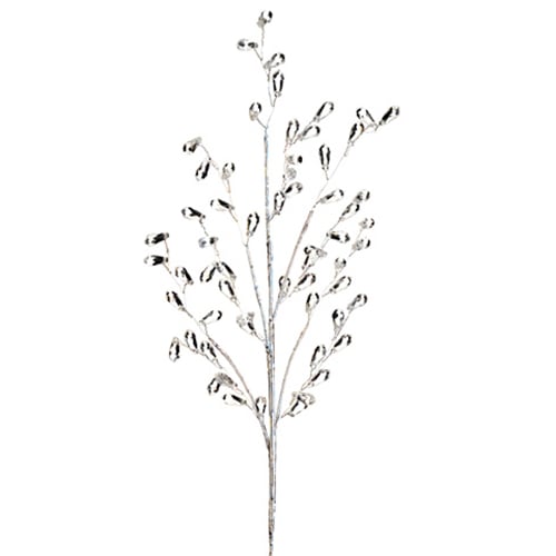 18" Artificial Weeping Crystal Stem -Clear (pack of 24) - FSB254-CW
