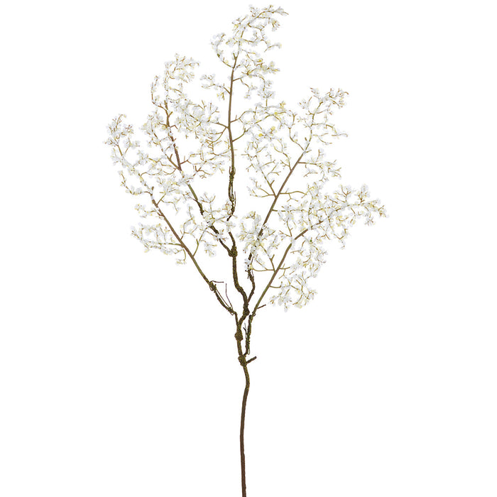 33" Mini Blossom Silk Flower Stem -Cream (Pack of 12) - FSB276-CR