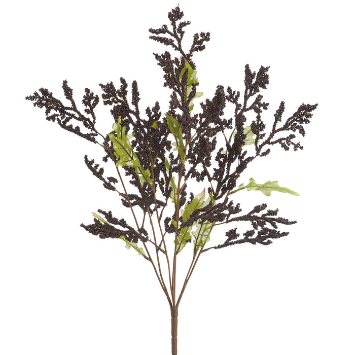 25" Artificial Mini Berry Bush -Burgundy (Pack of 6) - FSB277-BU