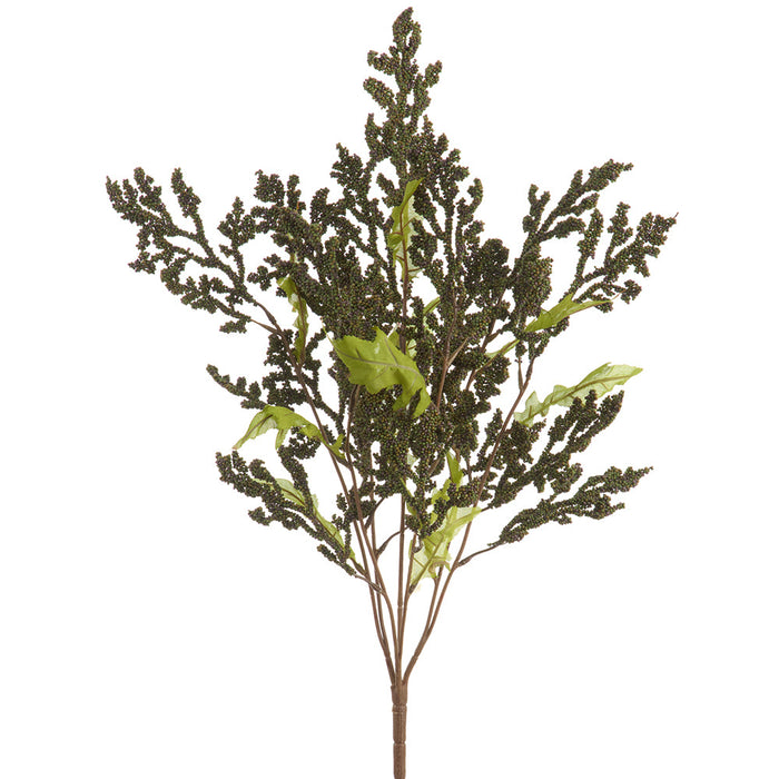 25" Artificial Mini Berry Bush -Green (Pack of 6) - FSB277-GR