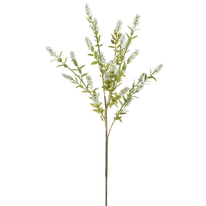 26" Mountain Blossom Silk Flower Stem -Cream (Pack of 12) - FSB288-CR