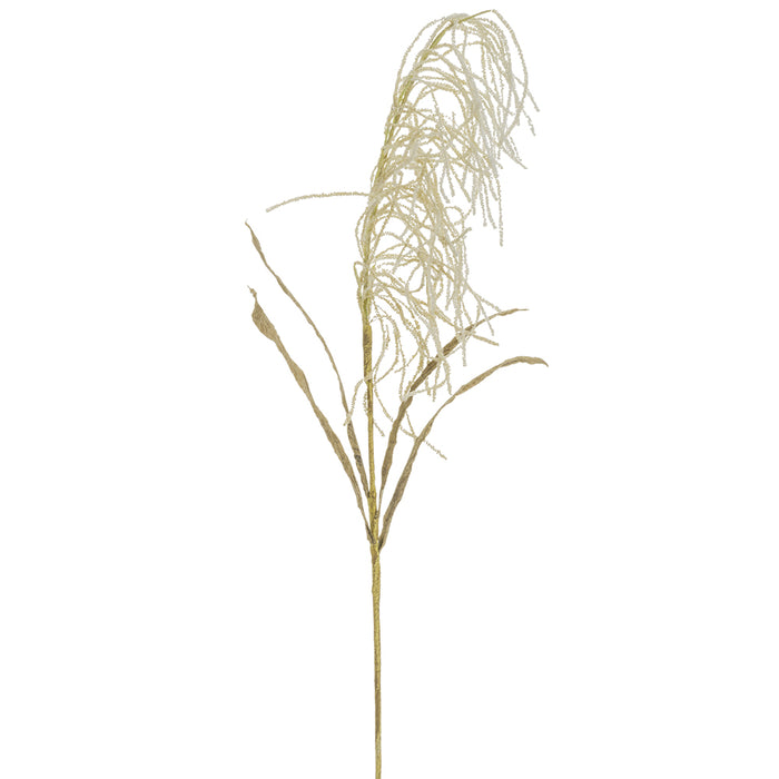 36" Blooming Artificial Reed Grass Stem -Ivory (pack of 12) - FSB293-IV