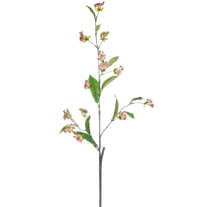 38" Artificial Mini Wild Blossom Flower Stem -Pink (pack of 12) - FSB311-PK