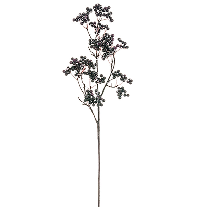 23" Artificial Berry Stem -Plum (Pack of 12) - FSB313-PL