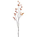 40" Faux Rosehip Berry Stem -Orange (Pack of 12) - FSB330-OR