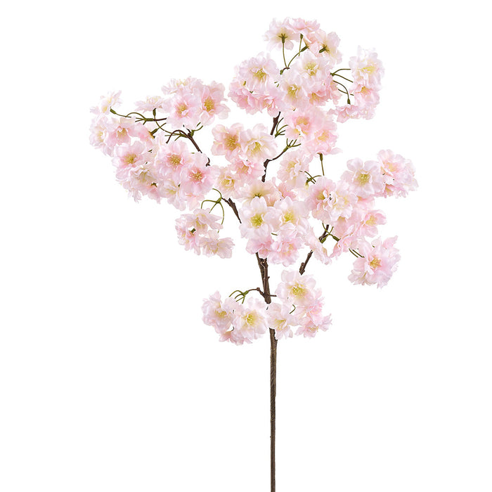 36" Cherry Blossom Silk Flower Stem -Blush (Pack of 6) - FSB449-BS