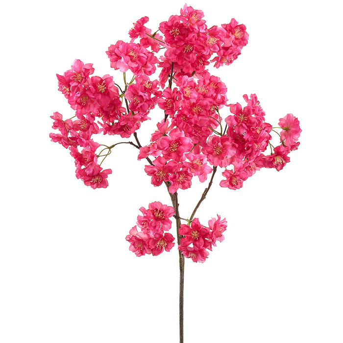 36" Cherry Blossom Silk Flower Stem -Beauty (Pack of 6) - FSB449-BT