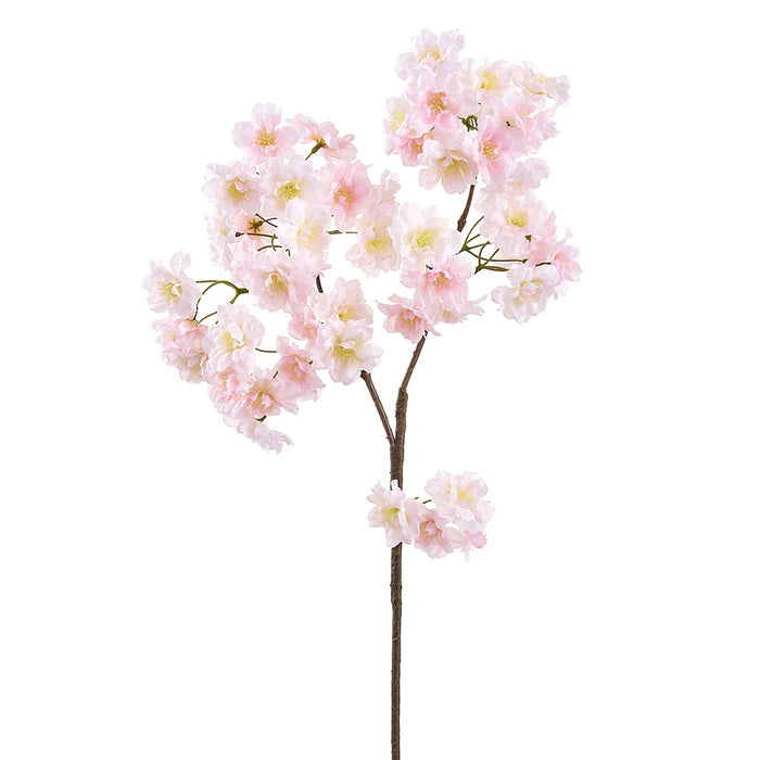30" Cherry Blossom Silk Flower Stem -Blush (Pack of 8) - FSB450-BS