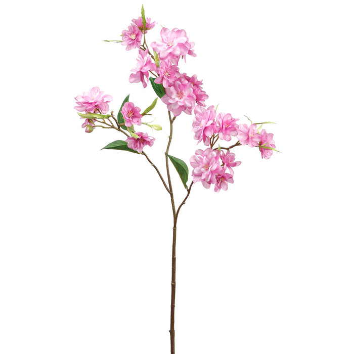 27" Peach Blossom Silk Flower Stem -Dark Pink (Pack of 12) - FSB469-PK/DK