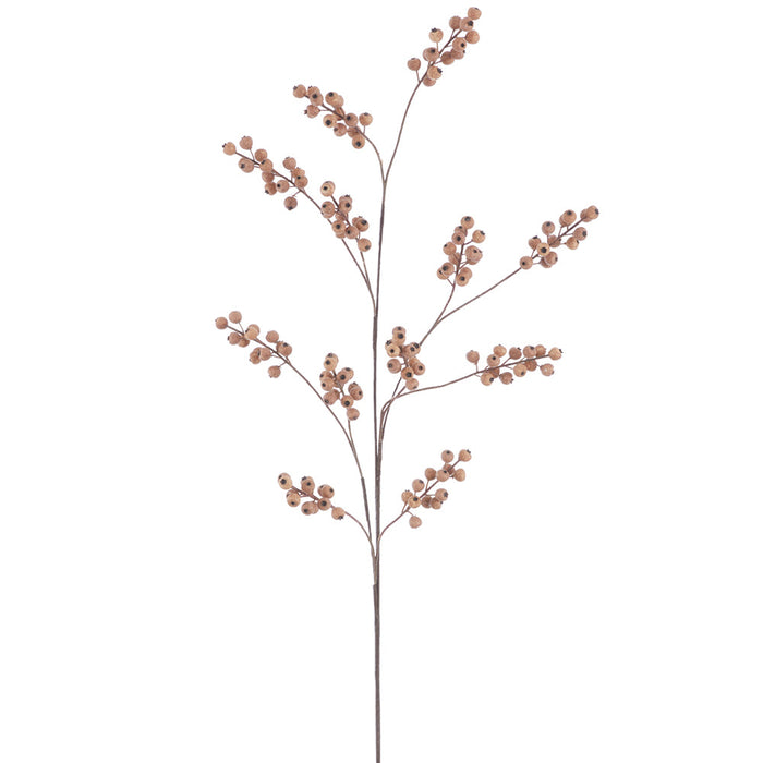 48" Artificial Berry Stem -2 Tone Brown (Pack of 12) - FSB483-BR/TT