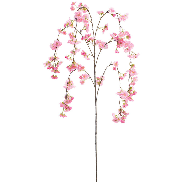 58" Cherry Blossom Silk Flower Stem -Pink (Pack of 6) - FSB513-PK