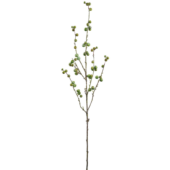 49.5" Artificial Crabapple Fruit Stem -Green (Pack of 12) - FSB542-GR